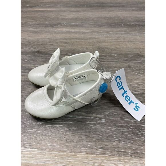 Carter's Girl's Shimmer Classy Dress Shoe Weddings Special Occassion SZ 4M New - Picture 1 of 5